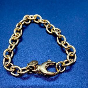 Bronzo Italia Link Bracelet Heavy Gold Plated